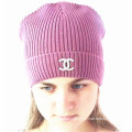 Embroidery, Stripe Roll Edge, Beanie (S-1060)